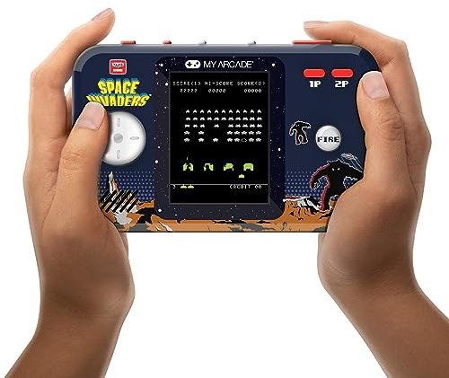 My Arcade Space Invaders Pocket Player Pro Handheld Portable Gaming System