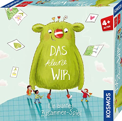 KOSMOS 683580 Das kleine Wir Spiel, Kinderspiel, für 2-4 Kinder ab 4 Jahren, Mitbringsel Geschenk zum Kindergeburtstag, gemeinsam Aufgaben lösen, Formen und Farben Finden