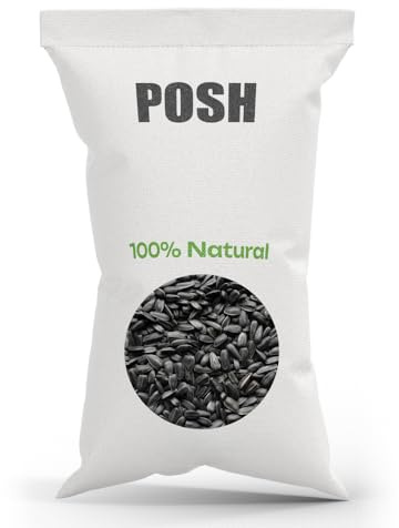 Semi di girasole, colore nero, 20 kg, mangime per uccelli selvatici, per tutte le stagioni