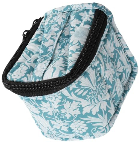 Veemoon Borsa Organizer per Smalti da Unghie 9 Bottiglie 15ml Design a Scomparti e Chiusura a Cerniera Portatile per Casa e Viaggio