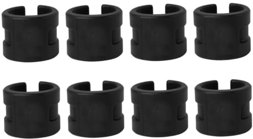 TOYANDONA Negro Protector de Cadena de Bicicleta de Goma, 8 Piezas