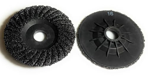 SIGNI S/C Plastic Back Grinding Disc for Granite/Marble/Concrete and Glass(16 Grit, 4.5 inch) 5 Pack