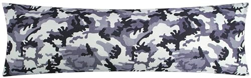 Baumwoll Renforcé Seitenschläferkissen Bezug 40x145cm - Camouflage - 100% Baumwolle Stillkissenbezug (KY-200-3)