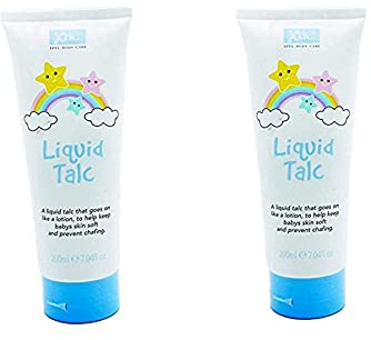 XBC Lotion Talc Liquide 200 ml - Protège les Peaux Sensibles - Lot de 2