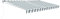 Happy Garden Store banne Saule 3,95 × 3m - Toile rayée Blanche/Grise et Structure Blanche