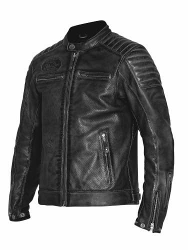 John Doe Motorcykeljacka med skydd motorcykeljacka storm läderjacka, herr, livsstil, året runt, svart, XL