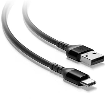 LZYDD USB-A auf USB-C Ladekabel kompatibel mit SteelSeries Arctis 7+ / 7P+ / 7X+Nova Pro Gaming Headset, GameDAC Gen 2 Kensington SlimBlade™ Pro Wireless Trackball (schwarzer USB-C-Anschluss)