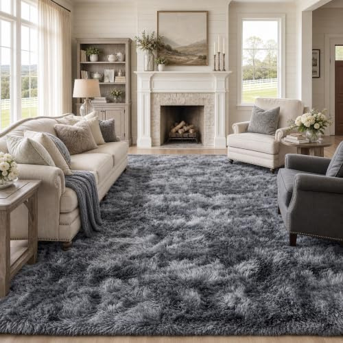 Homaxy Hochflor Flauschig Teppich Wohnzimmer Groß Teppiche, 160x220 cm