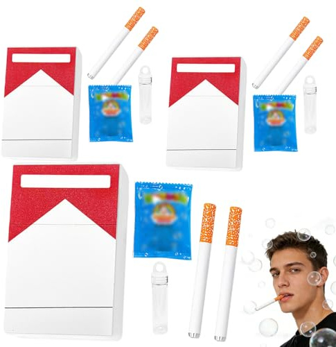 Burbujas del Juguete, Juego de 6 Soplador de Burbujas de Realista Falso, Burbujas de jabón para aliviar el estrés, Mini de Burbujas del Juguete, Burbujas de jab del Juguete, Regalo para cumpleaños