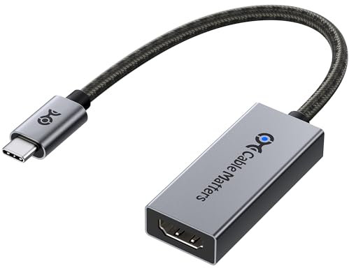Cable Matters 48 Gbps USB C auf HDMI 2.1 Adapter für macOS, unterstützt 8K 60Hz / 4K 240Hz HDR, Thunderbolt 4 auf HDMI 2.1, kompatibel mit iPhone 16/15