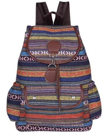 Cazqgoy Vintage Ethno Rucksack, Laptop Backpack, 40*30*15cm, Multi-colored