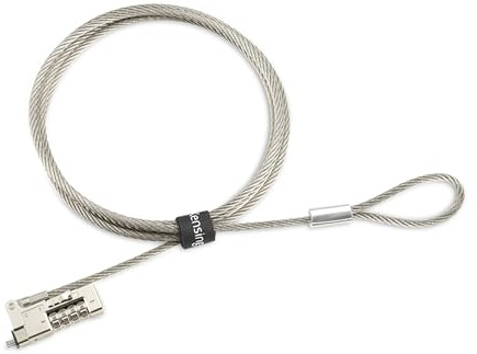 Kensington NanoSaver 2.0 EQ Combination Laptop Lock (Resettable), Computer Security Locking Cable, Compatible with HP, Lenovo and Other Nano Lock Slot Devices, Notebooks, Laptops (K65090WW)