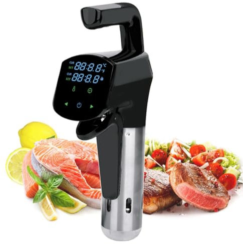 Sous Vide Machine, 1100 W Immersion Circulator Sous Vide Baths de agua, control de aplicaciones, calentamiento de circulación de agua 3D y control de temporizador de temperatura preciso, cocción lenta