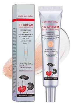 Crème CC Multi-usages,CC Crème Correcteur,Correcteur De Longue Durée Et Hydratant,Correcteur De Couleur De Maquillage,Tous Types De Peaux - Couvrance Légère Et Naturelle-SPF 25+,Claire