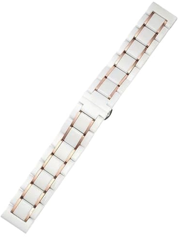 Keramiskt klockarmband 14 mm 18 mm 20 mm 22 mm metallband med snabbkoppling Universal Justerbar