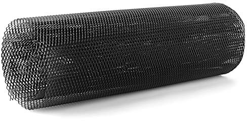 Griglia Rete Alluminio Auto, 3 x 6 mm Rete Protezione Radiatore Nero Griglia Nido D'Ape Universale Foglio di Rete per Griglia Rombica per Paraurti, Kit Carrozzeria, Parafango, Sper Fiato Cofano