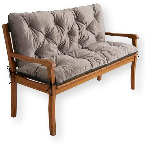 4L Textil trädgårdsbänkdyna Hollywoodgungbänkdyna Bänkdyna Bänkdyna Sittdyna och ryggdyna Dynöverdrag Trädgårdsdyna Lättskött palldyna Palldyna Sittdyna (100x50x50 cm, Brun)