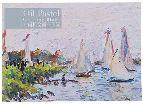 Oil Pastel Paper Pad, A4 20 Sheets Thick Texture for Oil Pastel Painting Acid Free for Artists Students and Professionals