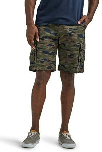 Lee Extreme Motion Carolina Cargo - Pantalón Corto para Hombre, Camuflaje Tradicional, 36