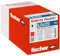 fischer PowerFull II 6,0 x 120, Premium Vollgewindeschraube (100 Stk.) mit innovativer Spitzengeometrie, Stahlschraube für tragende Holzkonstruktionen mit Zylinderkopf, vermindert Spaltrisiko