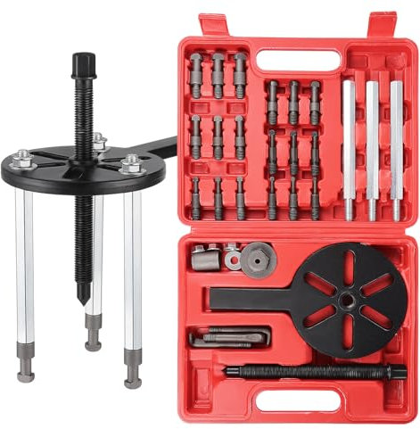 Faankiton 21 in 1 Bearing Puller Set, Bearing Disassembly Puller, Multifunctional Bearing Removal Tool, Bearing Disassembly Gear Puller, Three-jaw Puller Set, Inner Hole Puller Removal Tool