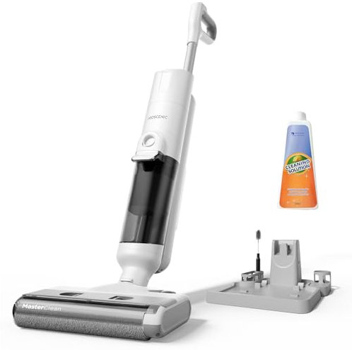 Aspirateur Laveur sans Fil, Aspirateur Eau et Poussière, Aspirateur Balai sans Fil Humide et Sec,1.15L Réservoir,Autonettoyant,Léger,pour Nettoyer Les Saletés Collantes,Sols Durs