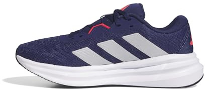adidas Men's Galaxy 7 Running Shoes, Dark Blue/Silver met./Lucid red, 6.5 UK