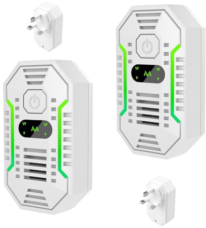 Air Purifier for Bedroom Plug In, Afenau 2-Pack Negative Ion Air Purifier, Portable Mini Ionic AirPurifier Plug In, Quiet Plug In AirPurifier for Bedroom Offices Toilets Home Pets and Smokers