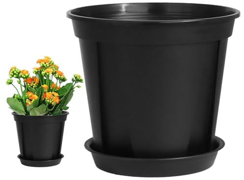 Kixolazr Pots De Culture pour Pépinière | Conteneur de Culture 11 litres,Lot de 3 Pots pour Orchidées avec Drainage,pour Jardin Arrière-Cour Serre Balcon Terrasse Cactus Légume