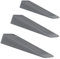 Pack of 3 Door Stop | Door Stoppers for Floor Anti-Skid, Durable, and Heavy Duty Rubber Door Stops | Ideal for All Types of Surfaces | Grey Door Wedges Indoors