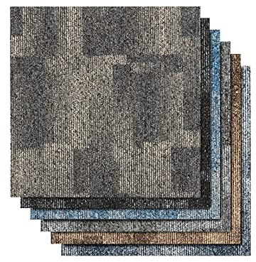 Santo - Moqueta en losetas (50 x 50 cm, antideslizante), color gris 76