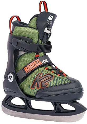 K2 Skates Jungen Schlittschuhe Raider Ice, green - orange, 25G0110.1.1.S