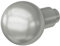 MARCHESI Drückerlochteil Kugelform - Türgriff rund für 8mm Vierkant - Türknauf mit 18mm Ansatz, Edelstahl matt