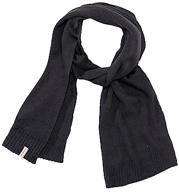 VAUDE Edo Scarf II, gestrickter, warmer Schal, black, Einheitsgröße
