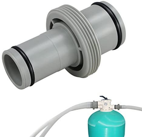 1.25 / 1.5 Pool-schlauchverbinder,Gerade Und T-Fitting Sandfilterpumpe Schlauchadapter,Pool Schlauchverbinder Verlängerung,Zubehör Für Aufblasbare Poolpumpen, Filterpumpen (Gerade 1,5 bis 1,25 Zoll)