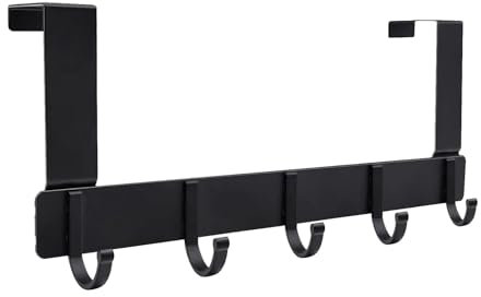 Over Door Hanger Door Hooks Over The Door Hook Hanger Hooks for Hanging Over Door Hanger 5 Hooks Over Door Coat Hooks Door Hanger Heavy-Duty Over Door Hook Space Saving Over Door Towel Rack