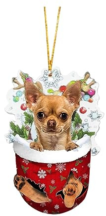 Hundeschmuck Weihnachtsanhänger Deko hängende Ornament, Weihnachtsbaumschmuck, Anhänger Willkommens Weihnachtsschmuck Ornamenten für Weihnachtsbaum für Weihnachten Dekorationen (F, One Size)