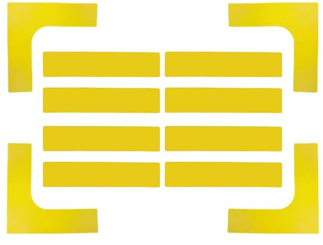 Niesel Pickleball Playing Field Marking Kit - Portable Marking Set for Pickleball Court Outdoor - Windproof Sports Accessories for Laying Out for Schoolyard Garden Sports Field