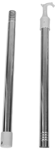 GALPADA Stainless Steel Window Draw Rod for Drapery and Awnings with Wide Compatibility and Easy to Pull Design, Silver Curtain Pull Wand Suitable for Homes and Offices