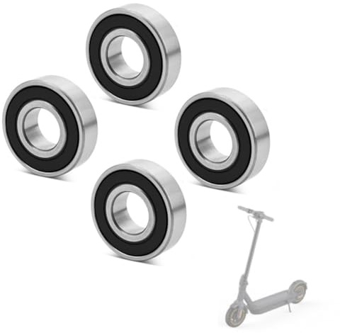 WheatThrive Rodamientos para patinete eléctrico, rodamientos de bolas para Ninebot Max G30D, 12 x 28 x 8 mm, acero, conducción silenciosa, paquete de 2