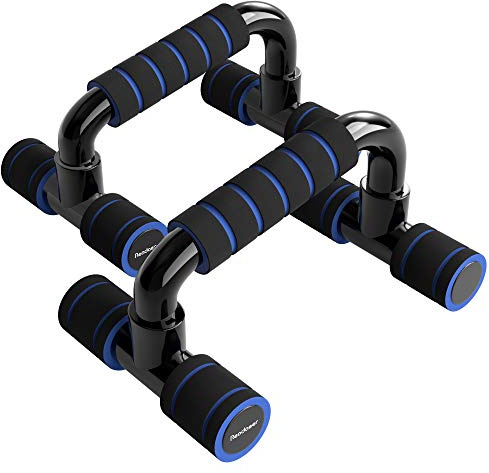 READAEER Pushup Bars Stands Handles Set for Men and Women Workout (Blue)