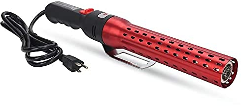 LuckyStar Electric Fire Starter, Charcoal Starter, BBQ Smoker, Grill Starter, Grill Lighter Chemical Free Heated Air with Built-in Blower (Red)
