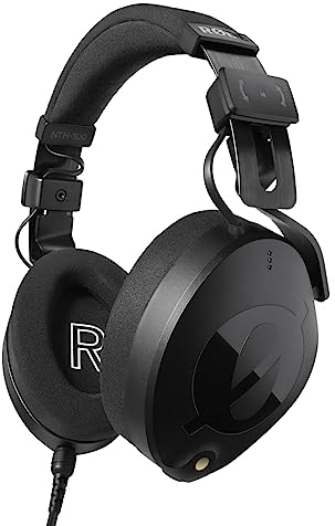 RØDE NTH-100 Casque professionnel pour la création de contenu, la production musicale, le mixage et le montage audio, le podcasting, l'enregistrement sur site (Noir)