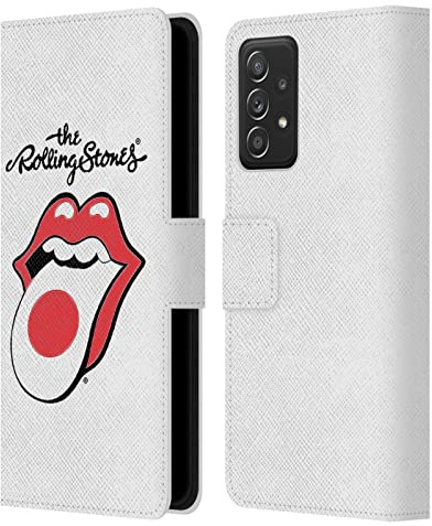 Head Case Designs Officially Licensed The Rolling Stones Japan International Licks 1 Leather Wallet Case Compatible with Samsung Galaxy A53 5G (2022)