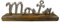 Generisch Moin Schriftzug 28 x 10 cm Alu Mangoholz Anker Maritim Figur Deko GTT H54