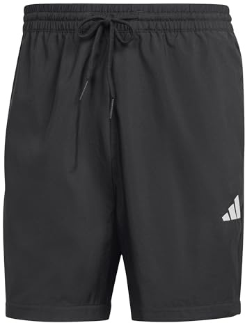adidas Hombre Essentials Small Logo Chelsea Shorts, Black/White, XS