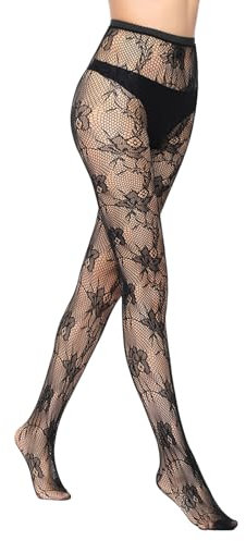 Netzstrumpfhose Schwarz Vielseitig, Sexy Netzstrumpfhose, Strumpfhose Muster Atmungsaktiv, Abnehmen Strumpfhosen Für Damen, Strumpfhose Schwarz