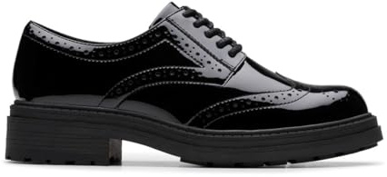 Clarks Orinoco3 Derby Womens Black Pat, 8