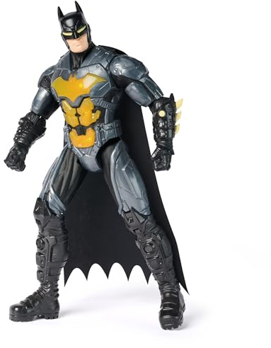 DC Comics, Personaggio Batman Deluxe da 30 cm, con Luci e 24 Suoni, Giocattoli dei Supereroi per Bambini e Bambine, 4+ Anni