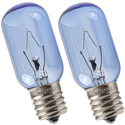SATONA 297048600 241552802 Refrigerator Light Bulb 40W T8 E17 for Frigidaire Kenmore Whirlpool KitchenAid Electrolux - Replace 241552802 AP3770086 AP3867287 AH976993 EA1149215 (Pack 2)